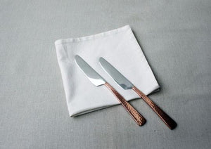 Beaten Copper-Plated Dinner Knife (Set of 2) - Studio Coppre