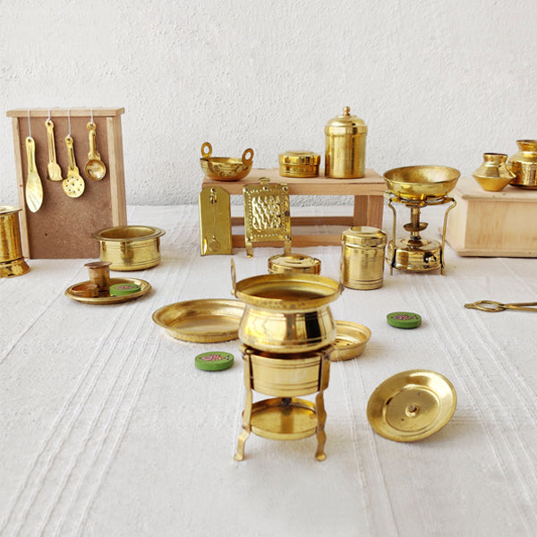 GOLDGIFTIDEAS Big Brass Kankavati for Home Temple, Pooja Items for Gift